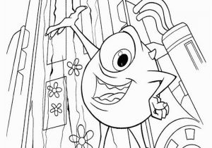 Mike Wazowski Coloring Page Mike Reveals He Has Almost Rebuilt the Boo S Door Monsters