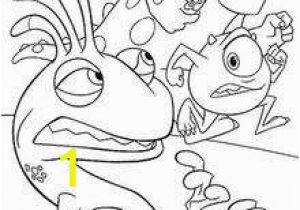 Mike Wazowski Coloring Page Waternoose Coloring Pages Hellokids