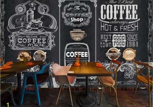 Milk and Coffee Wall Mural Beibehang Custom Wallpaper Photos Retro Hand Painted