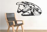 Millennium Falcon Wall Mural Naklejka Millennium Falcon Wall Gwiezdne Wojny Åcienne Mural Millennium Falcon Star Wars Winylu Åcianie Zdejmowane X Wing Star Wars Kalkomania