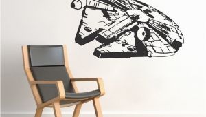 Millennium Falcon Wall Mural Naklejka Millennium Falcon Wall Gwiezdne Wojny Åcienne Mural Millennium Falcon Star Wars Winylu Åcianie Zdejmowane X Wing Star Wars Kalkomania