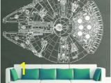 Millennium Falcon Wall Mural Riesen Poster Kunstdrücke Und Wandtatoo at Art2