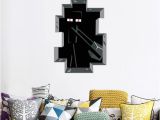 Minecraft Bedroom Wall Mural Minecraft Game 3d Enderman Diy Home Decal Decor Wall Mural Decoration Sticker