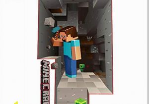 Minecraft Bedroom Wall Mural Minecraft Wall Decal Steve Mining