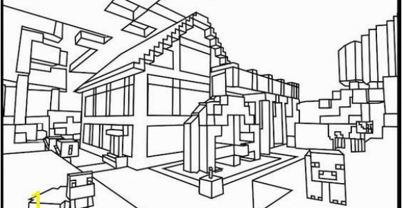 Minecraft House Coloring Pages Download or Print the Free Minecraft Home Coloring Page and Find
