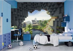 Minecraft Wall Mural Uk Minecraft Bedroom Ideas for Boys Enderman