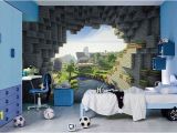 Minecraft Wall Murals Minecraft Bedroom Ideas for Boys Enderman