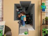 Minecraft Wall Murals Minecraft Vinyl Wall Graphics Mining 2 Pack Dawm