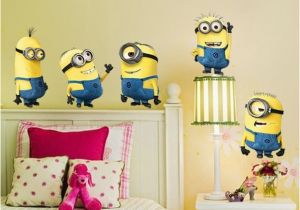 Minion Wall Mural Cute Small Man Wall Stickers for Kids Room Home Decorations 1404