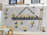 Minion Wall Mural Minions at Work Xl Chair Rail Prepasted Mural Wall Sticker Outlet