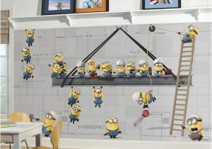 Minion Wall Mural Minions at Work Xl Chair Rail Prepasted Mural Wall Sticker Outlet