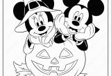 Minnie and Mickey Halloween Coloring Pages Disney Minnie & Mickey Halloween Coloring Pages