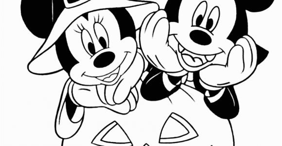 Minnie and Mickey Halloween Coloring Pages Minnie and Mickey Halloween Coloring Pages