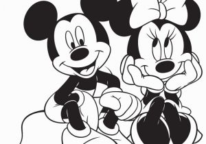 Minnie Mouse Mickey Mouse Coloring Pages Mickey Sitting with Minnie Mouse Disney Coloring Pages