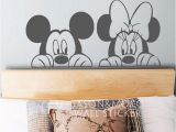 Minnie Mouse Murals Cartoon Mickey Minnie Maus Tier Vinyl Wandtattoo Aufkleber Wandbild