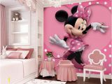 Minnie Mouse Murals Pink Minnie Mouse Heart Dot Wallpaper Wall Decals Wall Art Print Mural