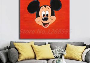 Minnie Mouse Wall Murals Mickey Mouse Fa Mouse Face Wall Art Canvas Poster and Print Canvas