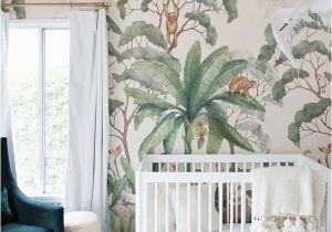 Minted Childrens Wall Murals Small Space Nursery tour Baby Room