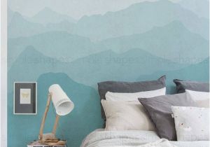 Minted Wall Mural Reviews Mountain Mural Wallpaper Grayish Mint Winter Mountain Mural Ombre Mountain Extra Wall Art Peel and Stick Wall Mural