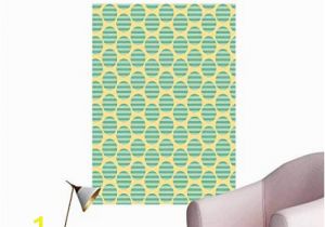 Minted Wall Mural Reviews Wall Decals B Like Pattern On Striped Background In Green