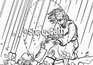 Miracles Of Jesus Coloring Pages Jesus Walking Water Coloring Page Jesus and the Children Coloring