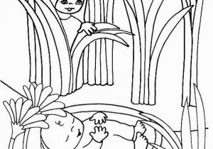 Miriam and Baby Moses Coloring Page Baby Moses Coloring Pages Coloring Home 8149