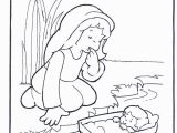 Miriam and Baby Moses Coloring Page Miriam From the Bible for Kids