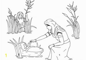 Miriam and Baby Moses Coloring Page Precious Moments Miriam and Moses Coloring Google Search