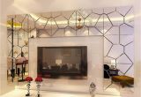 Mirror Murals Walls 18cm 7pcs Diy Acrylic Modern Mirror Decal Art Mural Wall Sticker