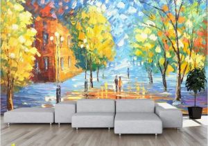 Modern Art Wall Murals 3d Abstract Colorful Woods Wallpaper Removable Self