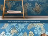 Modern Wall Mural Stencils How to Stencil A Tropical Wall Mural