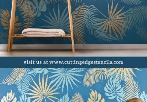 Modern Wall Mural Stencils How to Stencil A Tropical Wall Mural