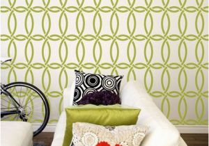 Modern Wall Mural Stencils Love to Do This On My Family Room Wall but In Blue Love