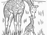 Mommy and Me Coloring Pages Baby Giraffe Coloring Page Five In A Row Fiar