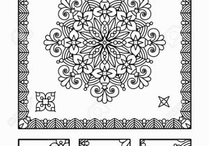 Monday Mandala Coloring Pages Framed Mandala Coloring Page for Adults Children Ok too and