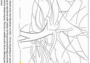 Mondrian Coloring Page 88 Best Art Coloring Pages
