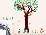 Monkey Murals for Nursery Decorative Kids Rooms Baby Nursery Bedroom Decor Monkeys Fox Birds