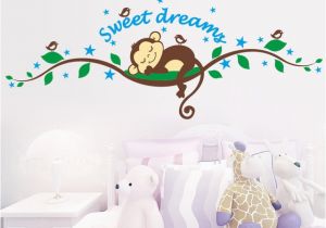 Monkey Murals for Nursery Monkey forest Diy Art Vinyl Quote Wall Sticker Bedroom Decal Mural