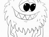 Monster Coloring Pages to Print Coloring Pages Cute Cartoon Monster Coloring Page Free