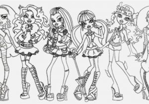 Monster High Color Pages Best Easy Monster High Coloring Pages