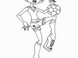 Monster High Coloring Pages Howleen Wolf Monster High Howleen Wolf Playing Ball Coloring Page