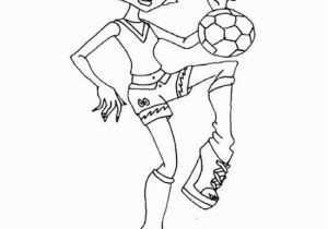 Monster High Coloring Pages Howleen Wolf Monster High Howleen Wolf Playing Ball Coloring Page