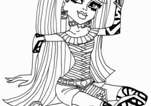 Monster High Printable Coloring Pages Monster High Cleo Coloring Page