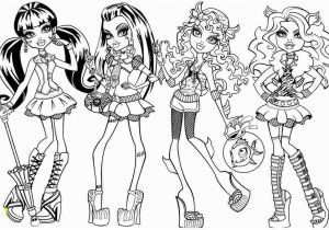 Monster High Printable Coloring Pages Monster High Coloring Pages Girls Printable Coloring Drawing for