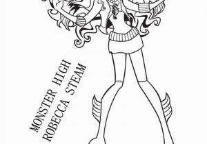 Monster High Robecca Steam Coloring Pages Monster High Robecca Steam Coloring Page