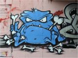 Monster High Wall Mural Free Blue Little Monster Graffiti Free Unique