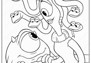 Monster Inc Coloring Pages to Print Printable Monsters Inc Mike & Celia Coloring Pages