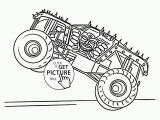 Monster Truck Coloring Pages Printable Free Monster Truck Max D Coloring Page for Kids Transportation