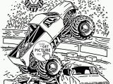 Monster Truck Coloring Pages Printable Smashing Monster Truck Jam Coloring Page for Kids