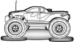 Monster Truck Coloring Pages to Print Free Printable Monster Truck Coloring Pages for Kids